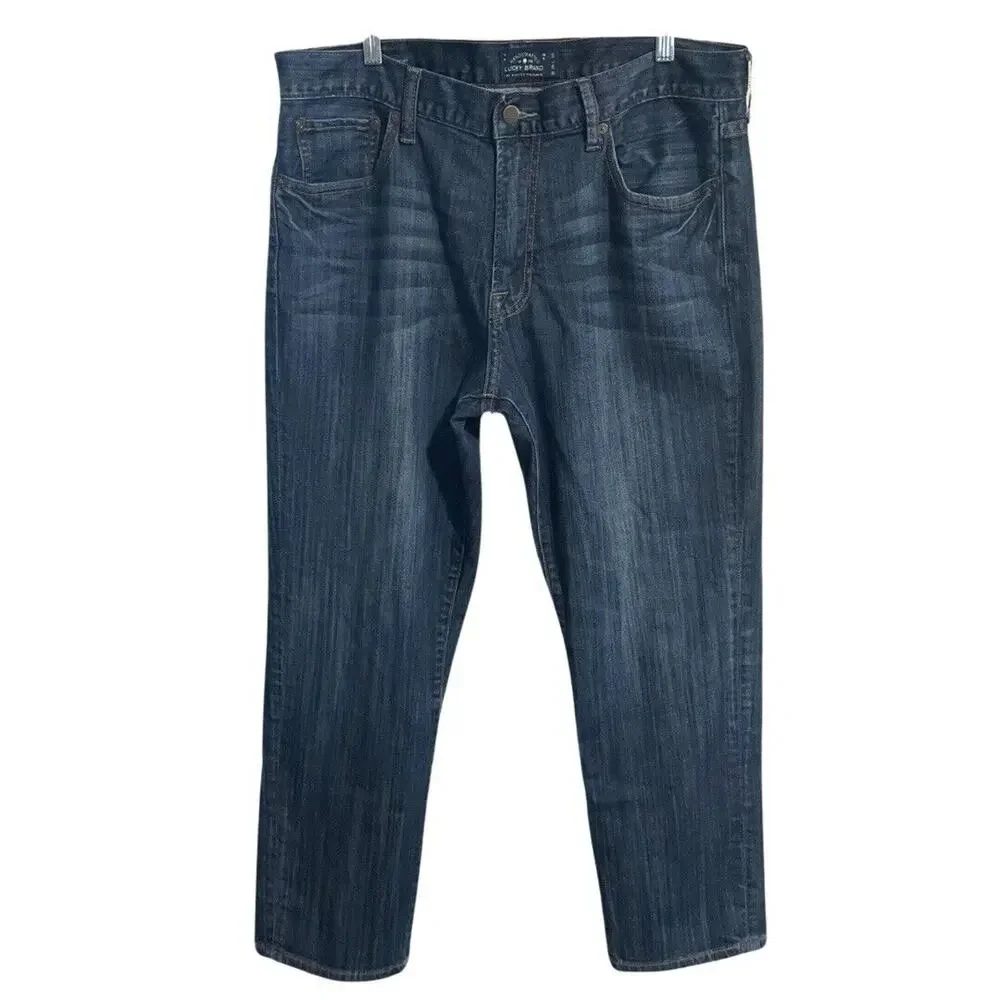 Lucky Brand 221 Original Straight Jeans Men’s Size 30X30 Medium Blue Wash Denim